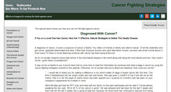 Desktop Screenshot of cancerfightingstrategies.com